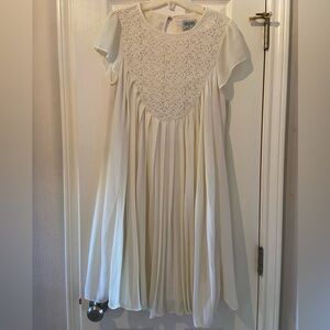 Compania Fantastica White Lace Dress
